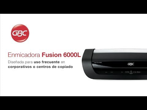 
                  
                    Cargar y reproducir el video en el visor de la galería, Enmicadora GBC P6577 Fusion 6000L 12 Pulgadas Uso Pesado-Negro
                  
                